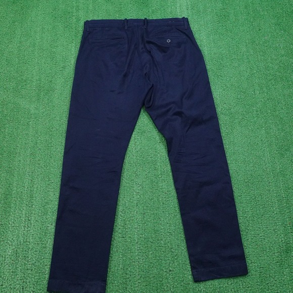 J CREW STRETCH NAVY BLUE FLAT FRONT CHINO PANTS MENS SIZE 32X30 - Picture 7 of 11